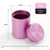 Mini Boîte à Thé Portative Scellée Boîte de Rangement Métallique en Alliage d'Aluminium Anti-humidité pour Camping Pique-nique Rangement du Thé
