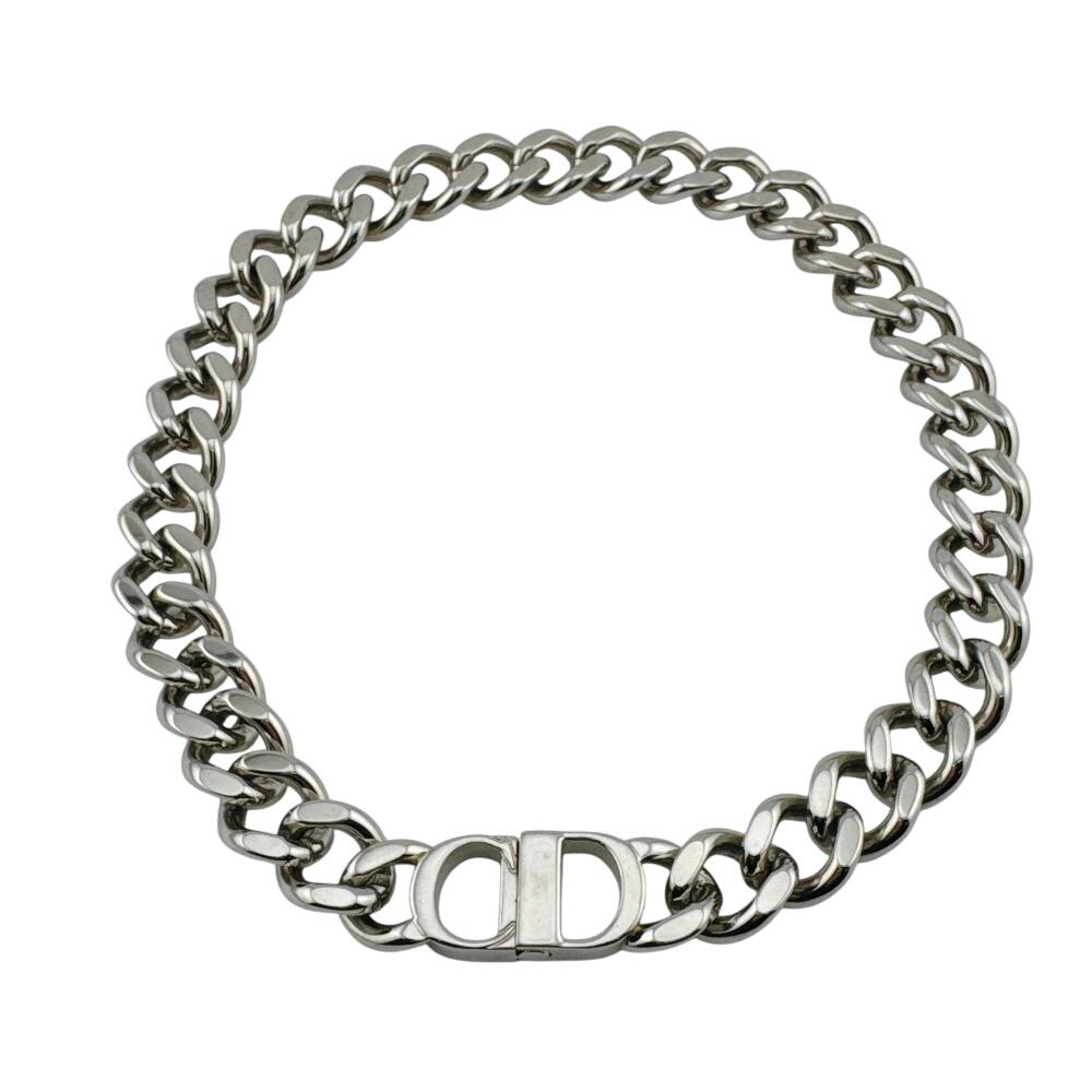 Dior Kihei Sterling Silver CD Icon Chain Link Necklace Silver Sterling Silver Used