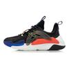 Li Ning Spark Cushioning Slip Resistant Abrasion Resistant Low Top Sports Casual Shoes Men's Black Blue AGLQ057-4