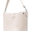 Longchamp Le Roseau Silver Hardware Small Calfskin Tote Shoulder Bag Medium Women Bags Beige 10281HFP555