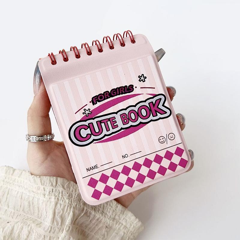 

Cute Note Book Case for Samsung Z Flip6 zflip5 OPPO Find N2 Flip N3 Flip/Vivo x flip/Xiaomi Mix Flip 2 Case Leather Cover Kawaii For Vivo X Flip