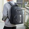 Unisex Minimalist Backpack - Multi-Layer Pocket Design for Business Travel & Student Life