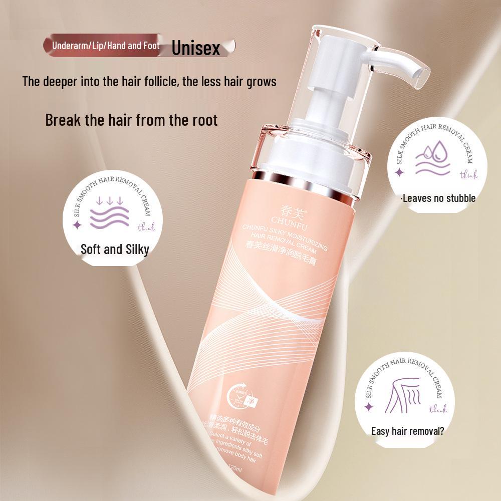 Spring Smooth & Clean Depilatory Cream: Gentle, Non-Irritating Hair Removal for Underarms, Legs, Arms, Face, Lip, and Moustache.