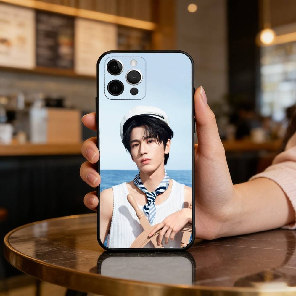 Chinesischer Schauspieler Zhang Ling He Handyhülle Für iPhone 17,16,15,14,13,12,11 Plus,Pro Max,Weiche Silikon Schwarze Hülle