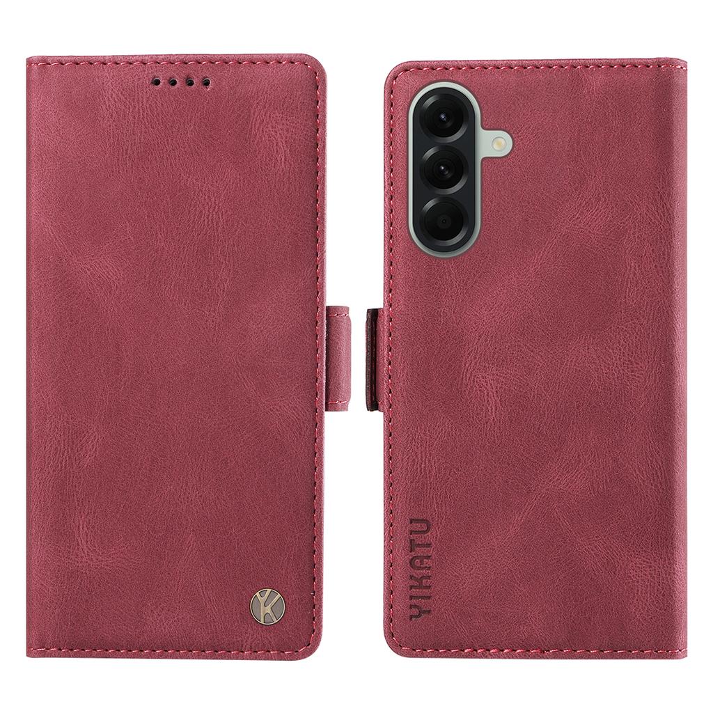 For Samsung Galaxy A57 5G Leather Case YIKATU YK-005 Skin-touch Feeling Wallet Phone Cover