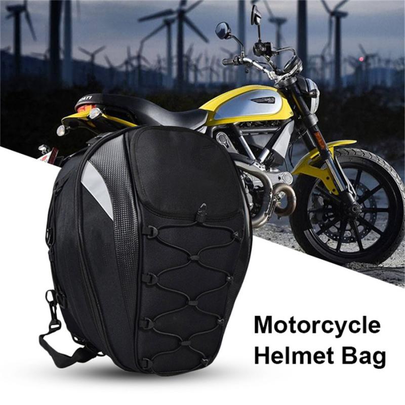 Motorcykel Cykel Baksäte Stor Kapacitet Hjälmväska Förvaring Ryggsäck Vattentät
