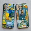 Vintage Van Gogh Phone Case for iPhone 16 13 12 Mini 15 11 14 Pro Max Illustration Case for iPhone 8 7 Plus SE X XS XR Cover