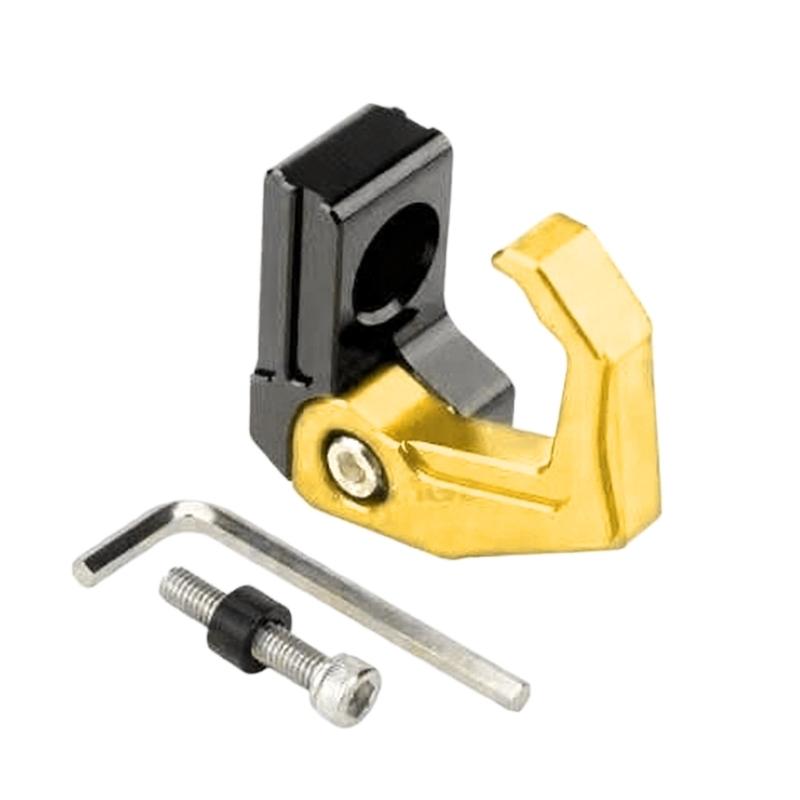 Universal Motorcycle Handlebar Mounting Bracket Motorbike Foldable Aluminum Hanger Hook For Scooter Storage Accessories