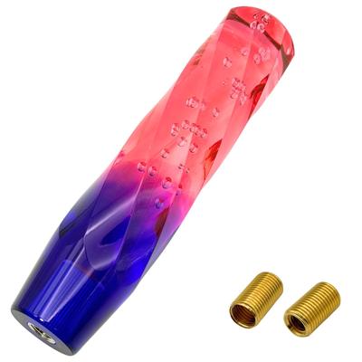 MARUHADO Krištáľová radiaca páka, Univerzálna radiaca páka pre nákladné vozidlá, Páka, M8, M10, M12, P1.25, AT/MT, 200 mm, 20 cm, Červená/Fialová