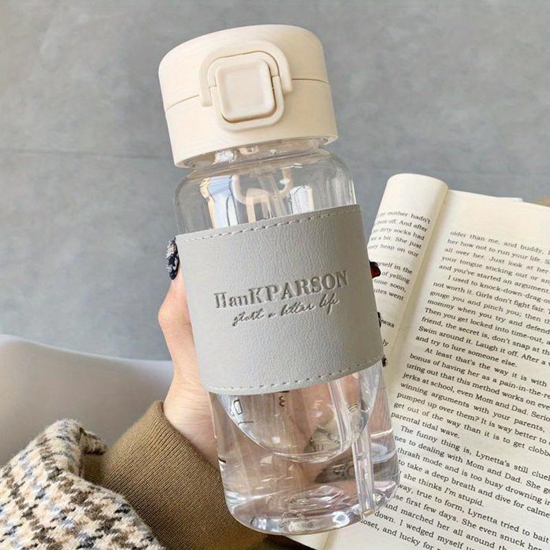 1 Outdoor Sports Water Bottle, Heat-resistant Plastic Water Cup for Students, with Straw, Suitable for Men and Women's Cup