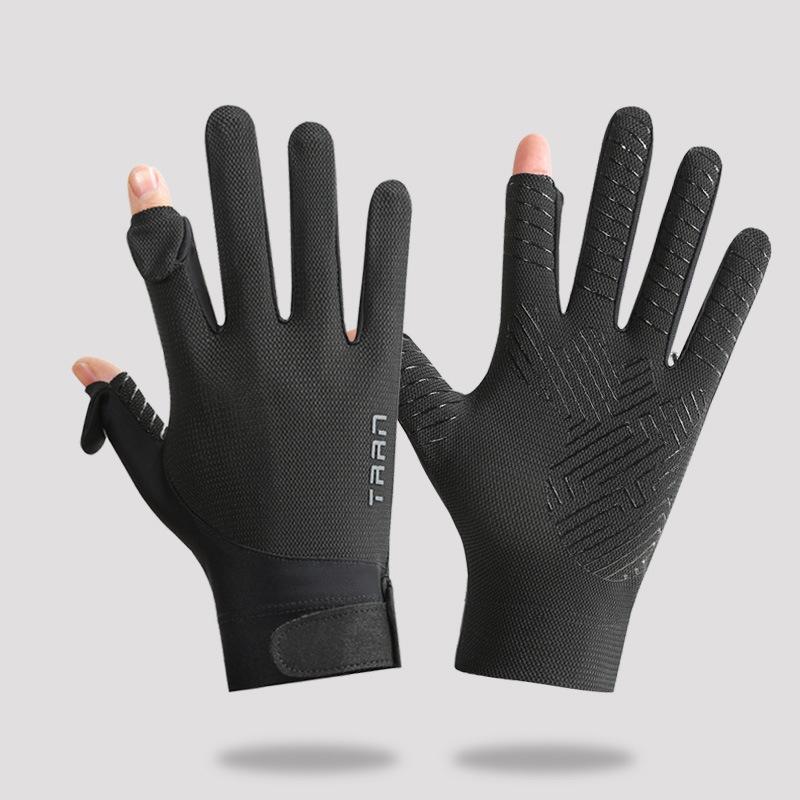 

Men s Summer Sun Protection Cycling Gloves for Lightweight UV Rays and High Elastic Ice Silk Outdoor Driving and Fast Drying One size