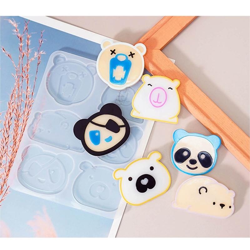 Soft Silicone Mold Hair Accessories Making Molds Lovely Animal Shaped Hair Clip Mould Reliable Jewelry Making Supplies