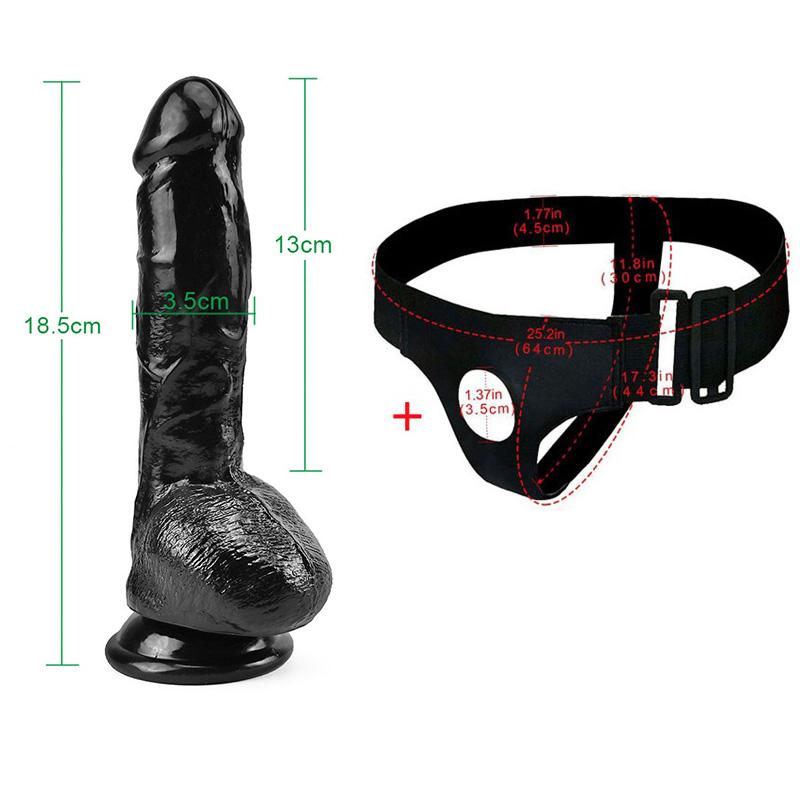 Strapon Dildo לנשים MoDi תחתוני דילדו חגורת פין ענקית רתמה מינית רצועה על צעצוע מין ללסבית 18+