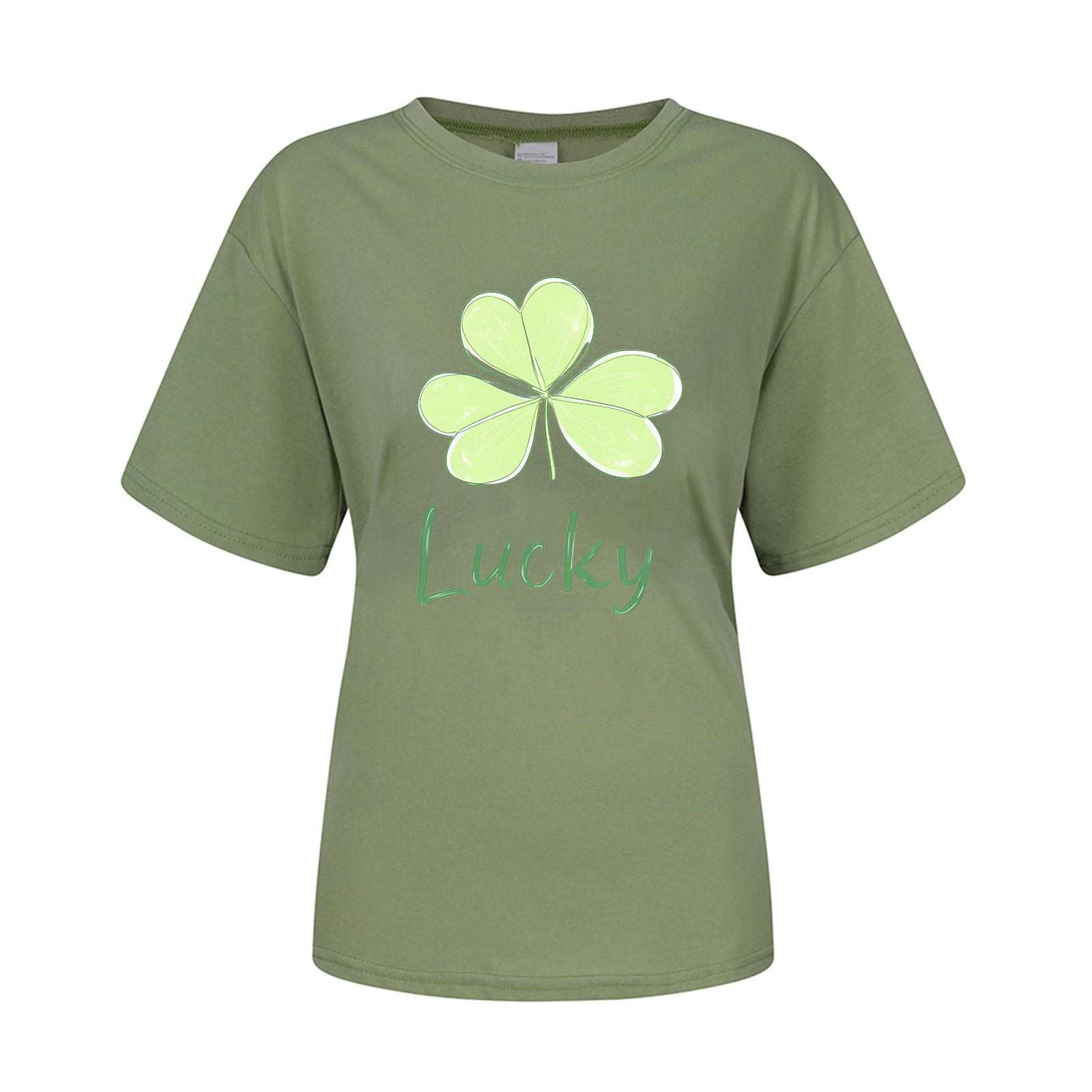 

Унисекс ул.. Короткие рукава с графикой ко Дню Святого Патрика S