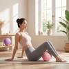 PVC Fitness Yoga Ball Thickening Massage Ball Sports Abdominal Pressure Ball  Women