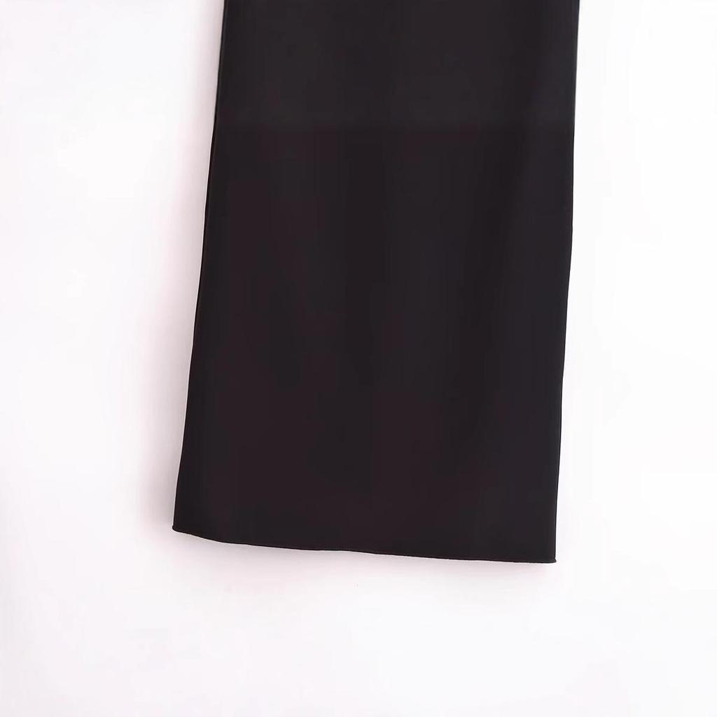 2025 Spring Women's European & American Style Open Shoulder Straight Neck Dress