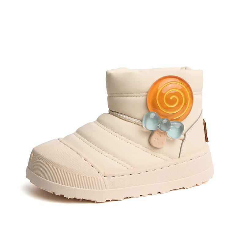 

Детские шорты, ботинки для мальчиков и девочек, новые зимние теплые ботинки категории B, короткие сапоги, зимние сапоги на мягкой подошве с пушистым плюшем и мягкой подошвой. 36 бежевый