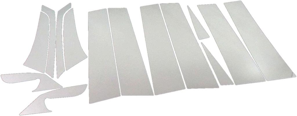 BRIGHTZ Biante CC Series Stainless Steel Pillar Panels Visor Set Ultra-Mirror (No Required) 14-Piece [PIL-SIL-286]