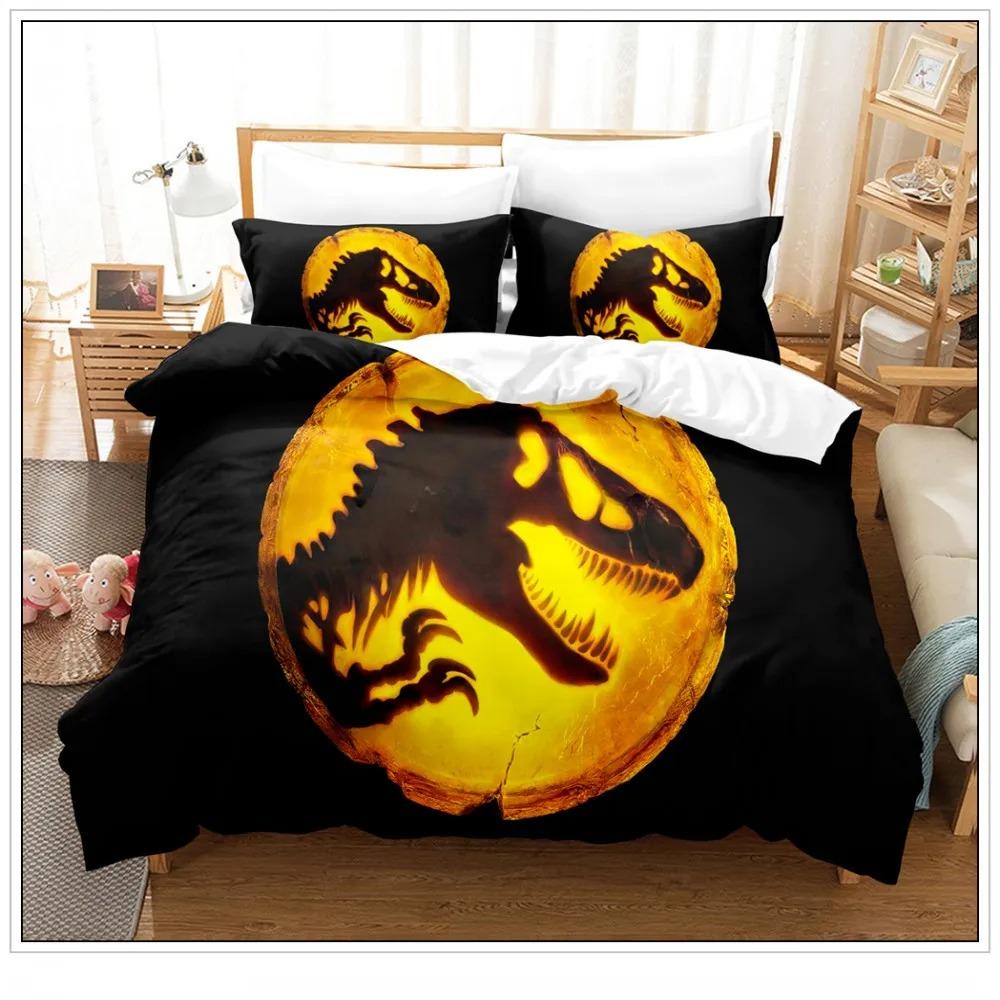 

Red Bedding Set Cartoon HomeTextiles For Kids BedSet Comforter Cover Bedroom Set Queen Dinosaur 2/3 pieceMicrofibre Duvet Cover 90x200cm
