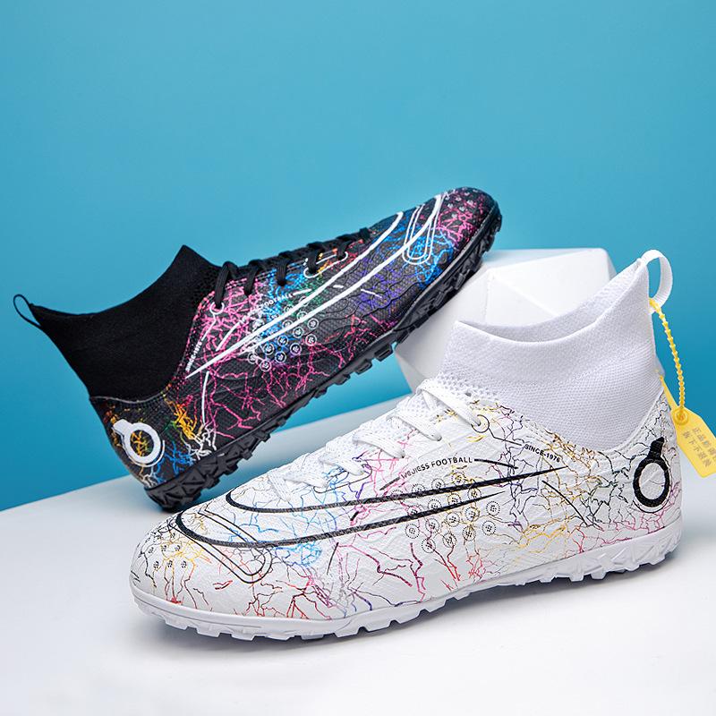 Mandarin Duck Adult Football Shoes Men's High-top Men's and Women's Children's TF Broken Nails Long Nails AG Artificial Grass Training Shoes