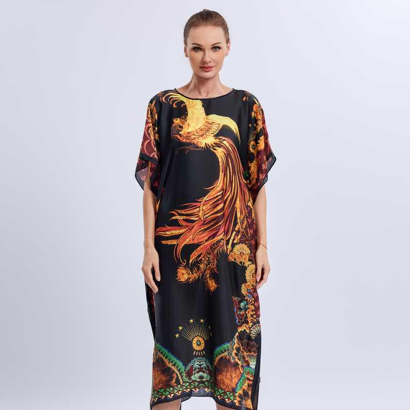 Abaya mit Leopardenmuster: Übergröße Pullover Schal Kleid