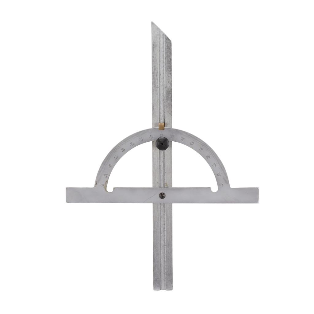 Woodworking Protractor Carbon Steel High Accuracy Easy Read Portable Adjustable Angle Ruler 150 X