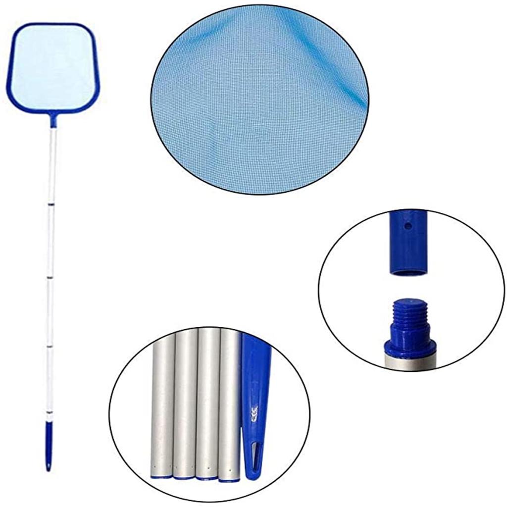  Leaf Rake Mesh Frame Net Skimmer Cleaner Swimming Pool Tool
