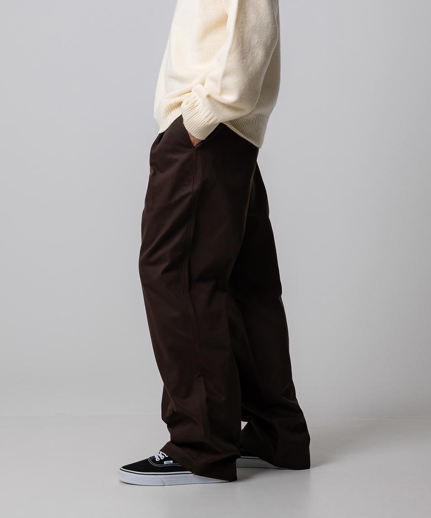 DICKIES Relaxed Single-Pleat Chino Pants Brown