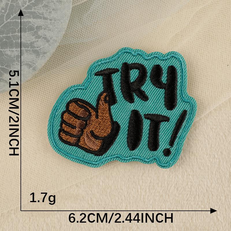 Original Cartoon Smiley Face Embroidery Patch for Clothing and Hats