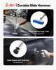 Dent Puller Kit, 100 PCS Paintless Dent Removal Kit with Golden Lifter, Bridge Puller, Slide Hammer T-Bar, Glue Gun, Auto Body Hail Damage Remover
