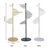 Multifunctional Clothing Store Floor Display Shelf Large Capacity Spiral Iron Scarf Rack Clothing Bag Display Stand