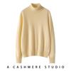 Women's 100% Cashmere High Neck Loose Sweater - Winter Pullover Knit Base Layer