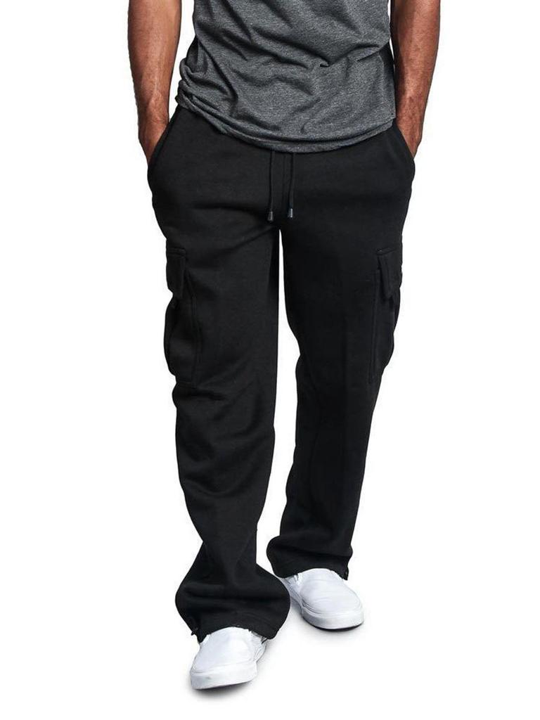Herr Retro Cargo Joggerbyxor med flera fickor - Stilren europeisk & amerikansk High Street-trend