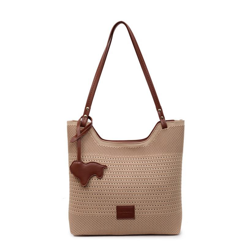 

Commuter tote bag large capacity new child and mother bag portable fashion commuter shoulder underarm versatile leisure bag One size хаки