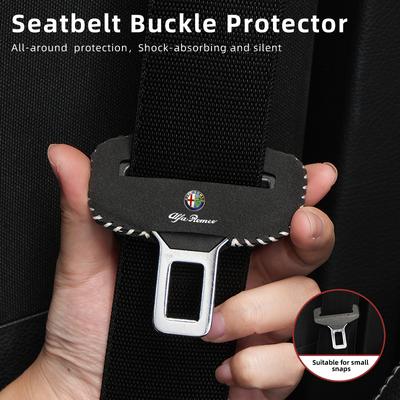 2026 Hot Sticker Car Seat Belt Clip Protector Seatbelt Buckle Plug Protective Cover For Alfa Romeo Giulietta GT 159 147 156 Mito