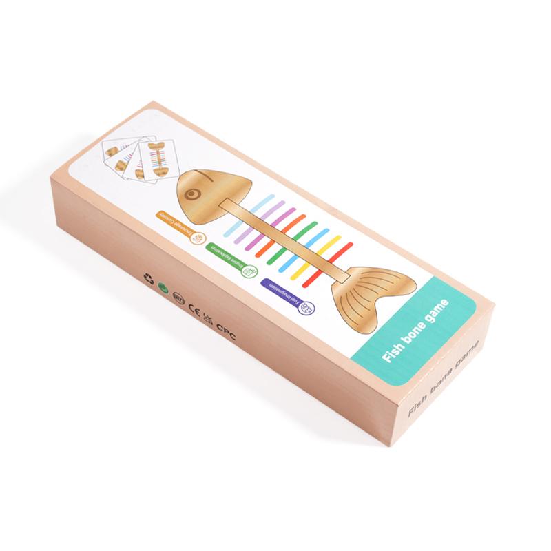 Fish bone game early toys suitable for children aged 3 and above, educational toys with flexible hand eye coordination