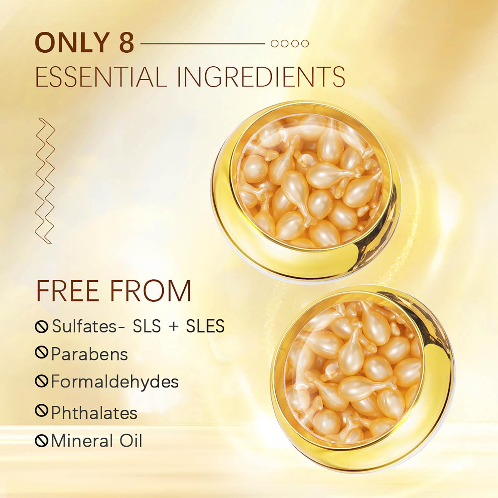 

30 шт. Капсулы ночной сыворотки с витамином Е для женщин Увлажняющие Питательные для ухода за кожей лица Осветляющие Восстанавливающие для сухой кожи Нежирная формула One Size жёлтый