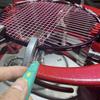 Green Feather Racket Stringing Machine for Tennis & Badminton with Double String Hole Tool