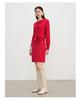 Red Luck and Charm Xiaoxiangfeng A-line Skirt Sweater Waist Skirt
