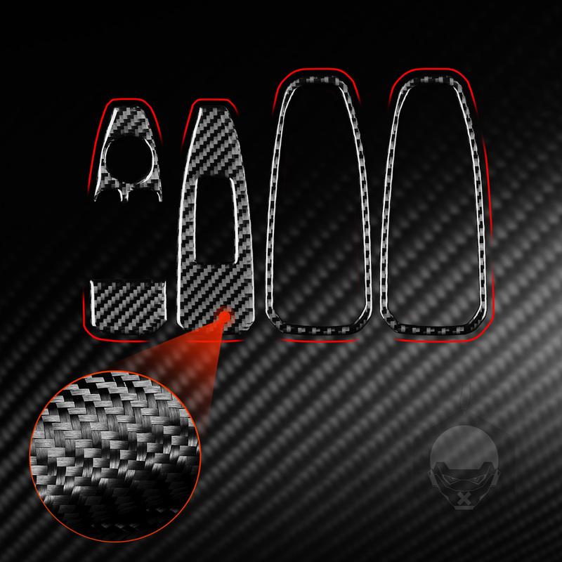 3K Carbon Fiber Sticker for BMW Z4 G29 —2025 Window Lifting Control Panel Cover Anti-Scratch Adhesive (Easy tall)