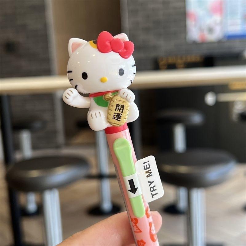 Press Neutral Pen  Family Student Press Neutral Pen Set Student Stationery Gift Cartoon Kitty Neutral Pen