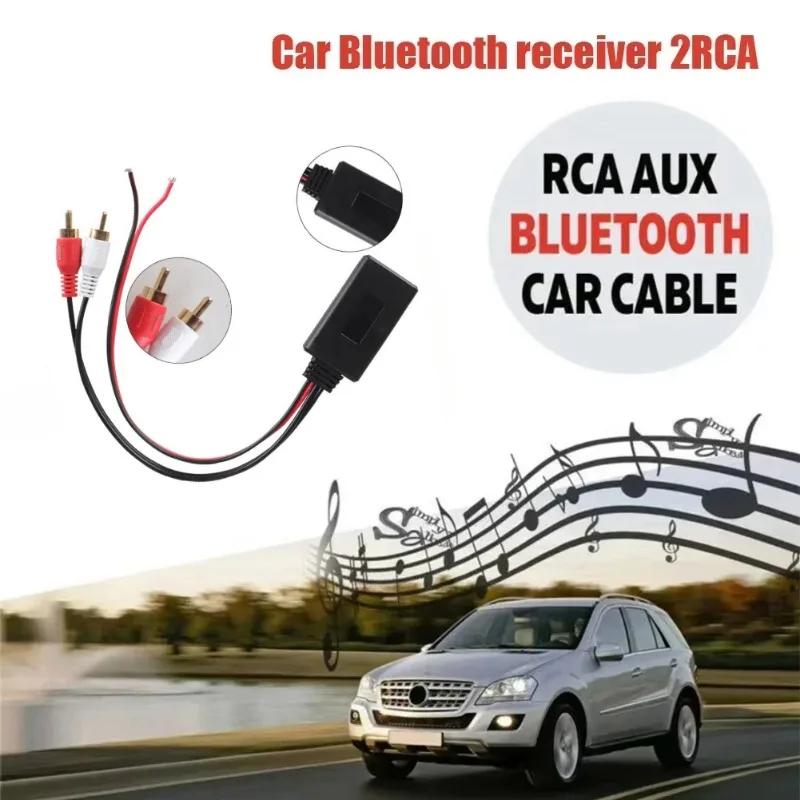 Bezdrátový modul Bluetooth do auta pro vozidla s rozhraním 2RCA Adaptér kabelu AUX HIFI Zvuk Hudba Audio Stereo Receiver