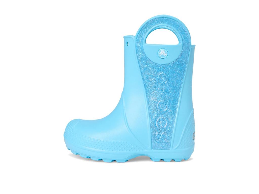 Crocs Handle It Rain Glitter Mist Tinted 14cm Boots, Toddler, Glass,
