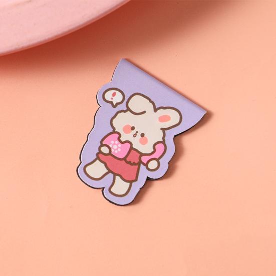 4Pcs Magnetic Bookmarks Thin Double-Sided Cartoon Book Markers Cute Page Holders Compact And Portable Page Holder for Students Reading Book