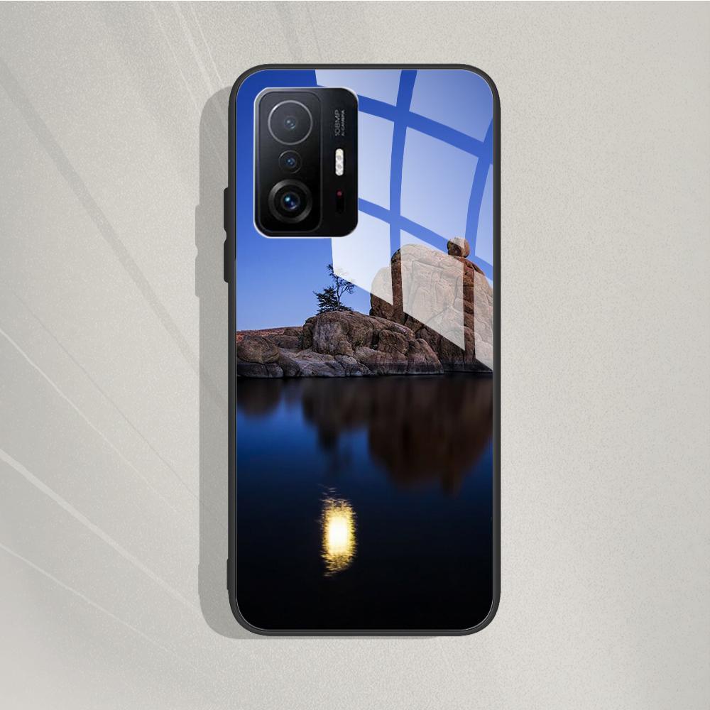 For Xiaomi 11T Pro 11T Case Fashion Tempered Glass Case Back Cover Fundas For Xiaomi 11T Pro 11T Phone Cases 11T Pro 11 T Capa