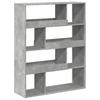 Bookshelf Concrete Grey 100 x 33 x 125.5 cm Engineered Wood