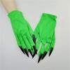 Spooky Long Fingernail Gloves for Halloween Party and RolePlay Game Comfortable Short Cuffs Gloves for Formal Occasion