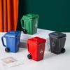 Yousheng Funny Trash Bin Ceramic Mug with Lid, Novelty Garbage Can Drinking Tea Cup with Handle, Recycling Bin Coffee Mug, Gag Gifts for Coworkers