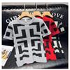 Spring and Autumn Geometric Pattern Base Shirt for Men, Slim Fit Casual Short Sleeve Knit Top