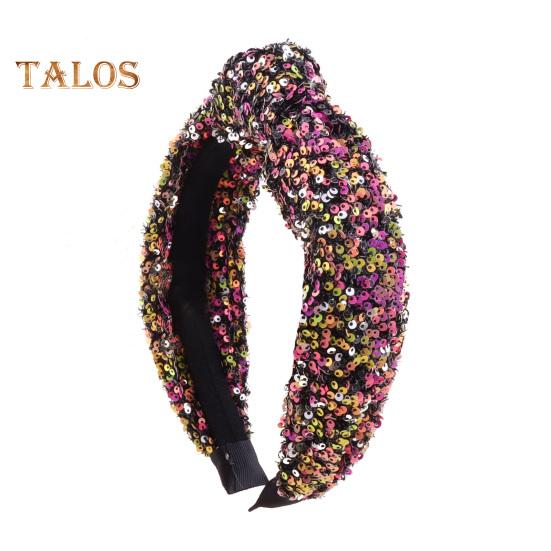 Cerc de păr pentru fete Fancy Sparkling Curcubeu Înnodat Bentiță Accesorii pentru păr Zi de naștere Fată Cadou bentiță